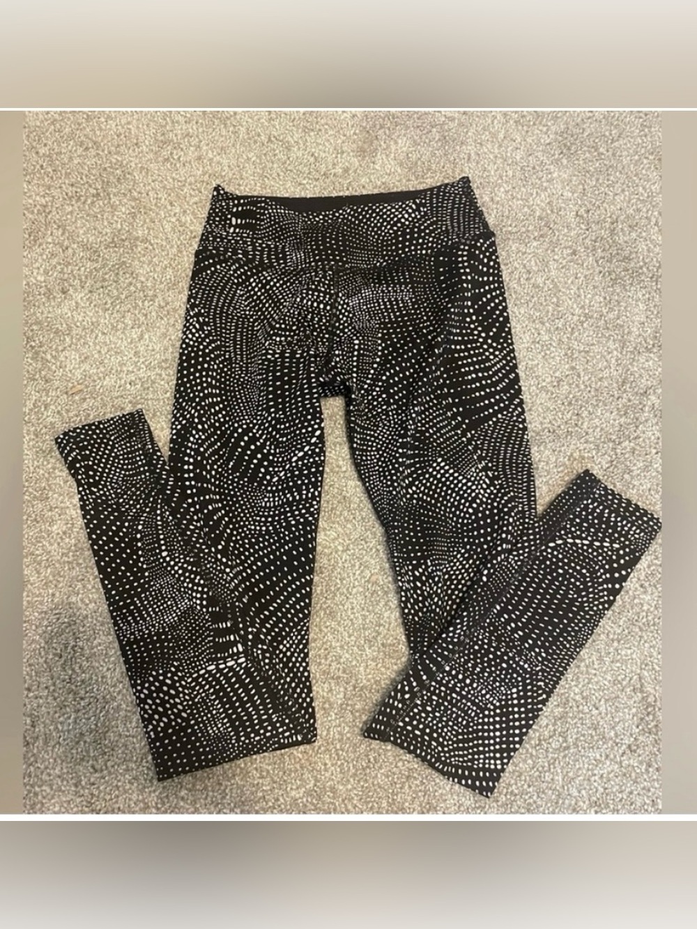 Black and White Polka Dot Beyond YogaLeggings